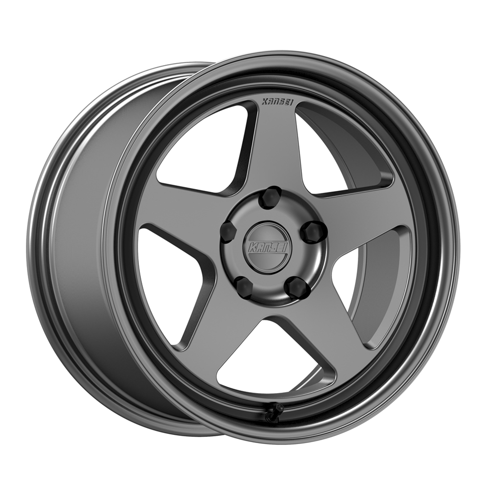 Kansei Wheels KNP Gloss Gunmetal Rim Performance Plus Tire