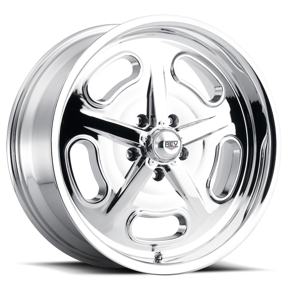 Rev Wheels 111 Classic Salt Flat Chrome Rim Performance Plus Tire