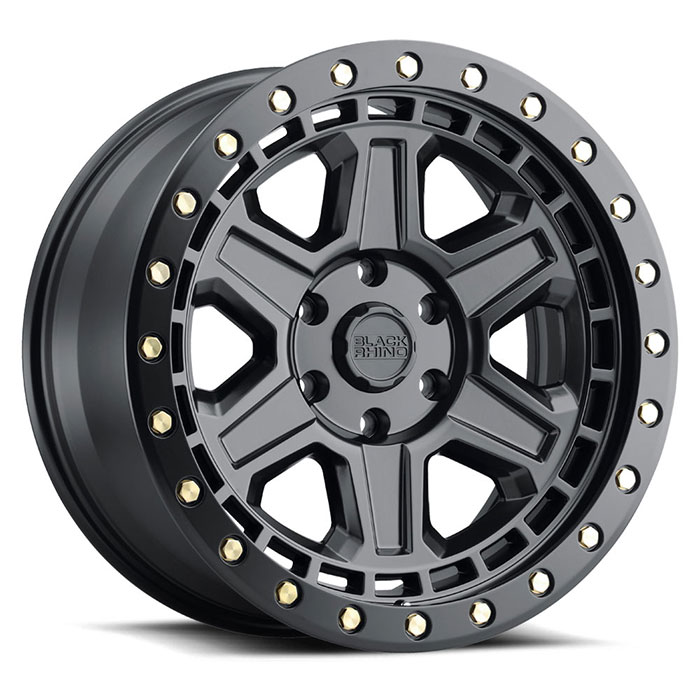 Black Rhino Wheels Reno Matte Black / Brass Bolts Rim Wheel Size 20x9
