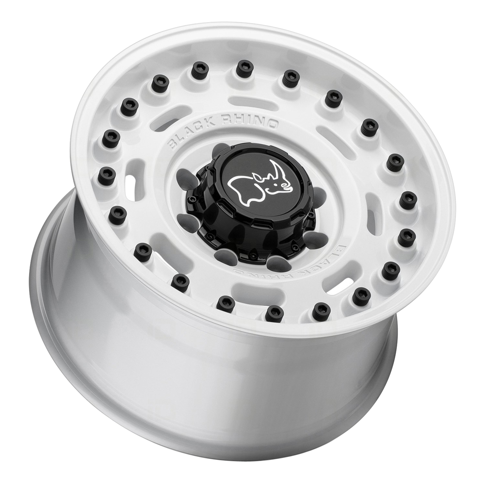 Black Rhino Wheels Axle Gloss White Rim Wheel Size 20x9.5
