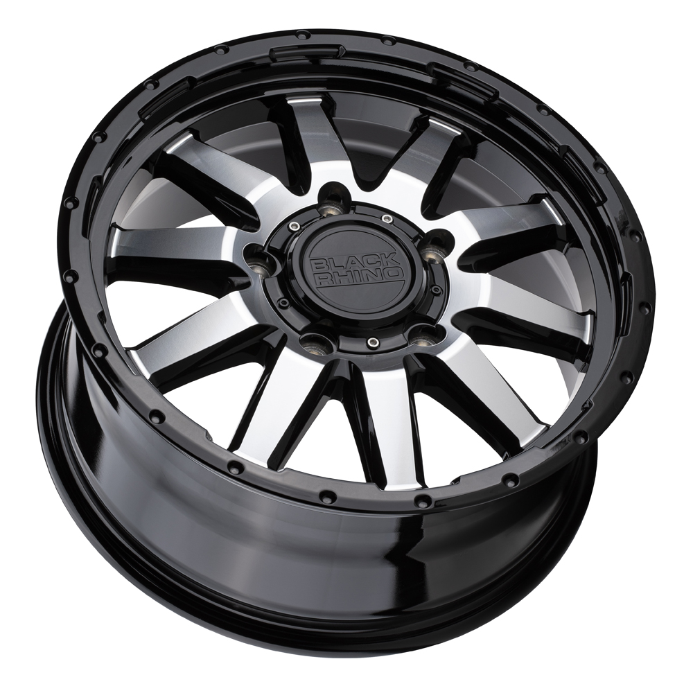 Black Rhino Wheels Excursion Gloss Black w/ Mirror Face Rim Wheel