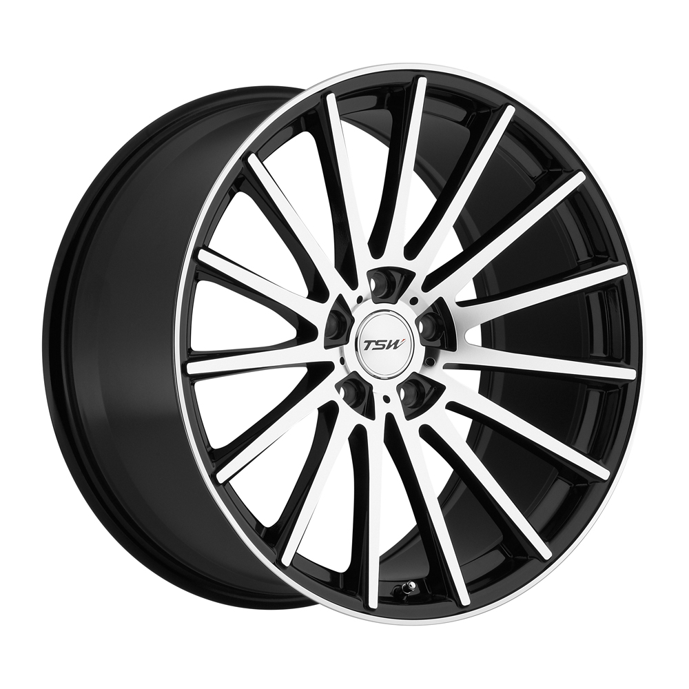 TSW Wheels Chicane Gloss Black w/Mirror Cut Face Rim Performance