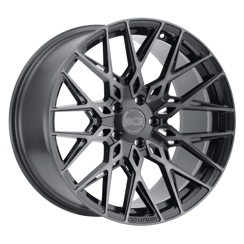 XO Luxury Wheels Phoenix Gunmetal w/Brushed Gunmetal Face Rim