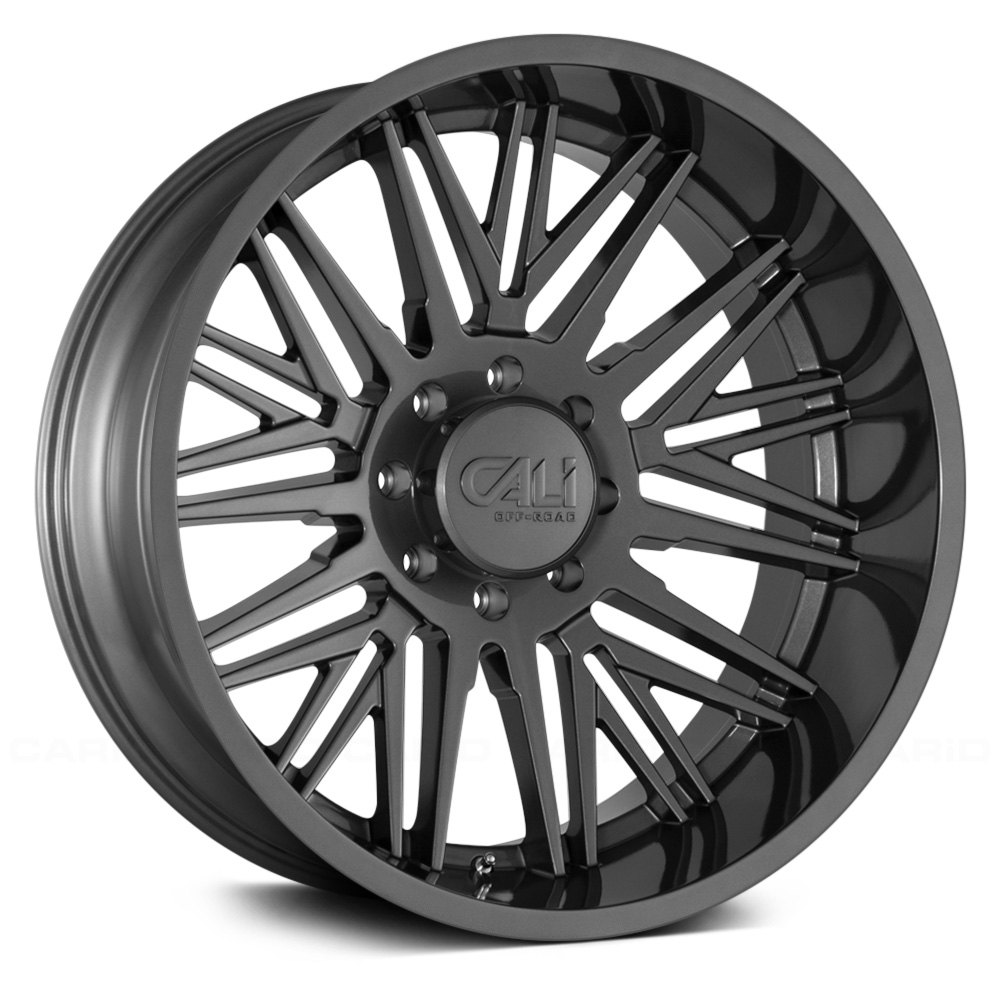 Cali OffRoad Wheels 9109 Rawkon Graphite Rim Wheel Size 24x12