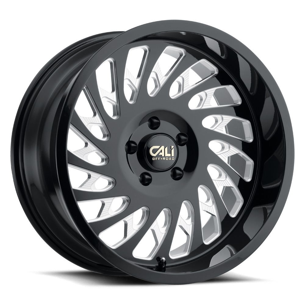 Cali OffRoad Wheels 9108 Switchback Gloss Black with Milled Spoke