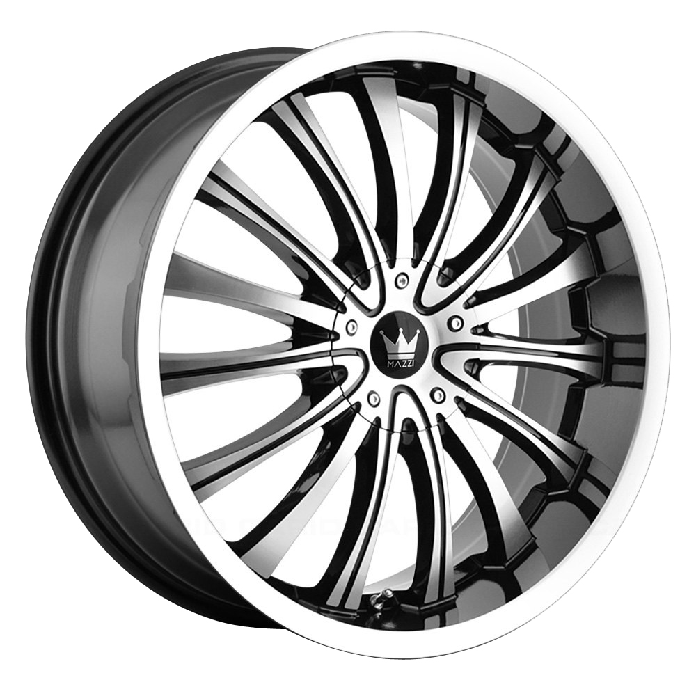 Mazzi Wheels Hype 351 Gloss Black/Machined Face Rim Wheel Size 18x7.5