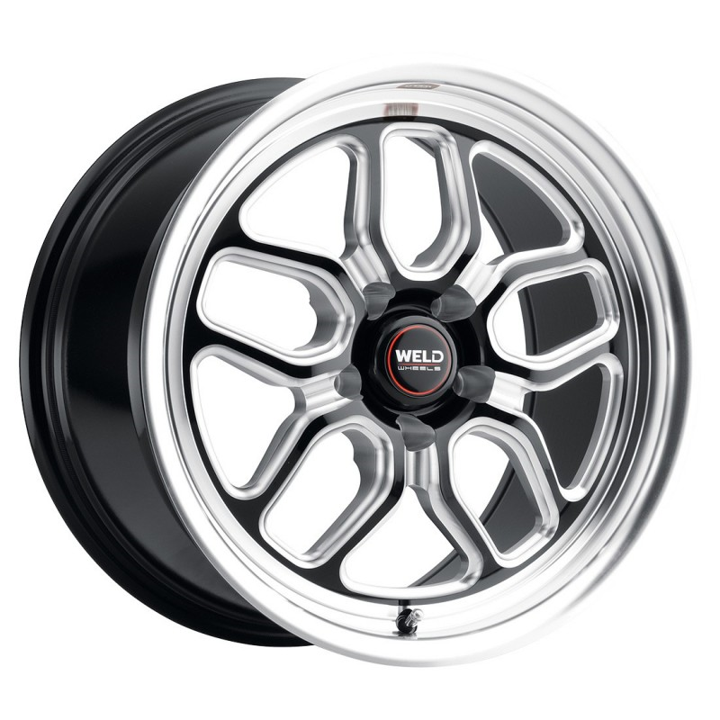 Weld Racing Wheels Laguna Drag S152 Gloss Black Milled Rim Wheel Size 17x11 Performance Plus