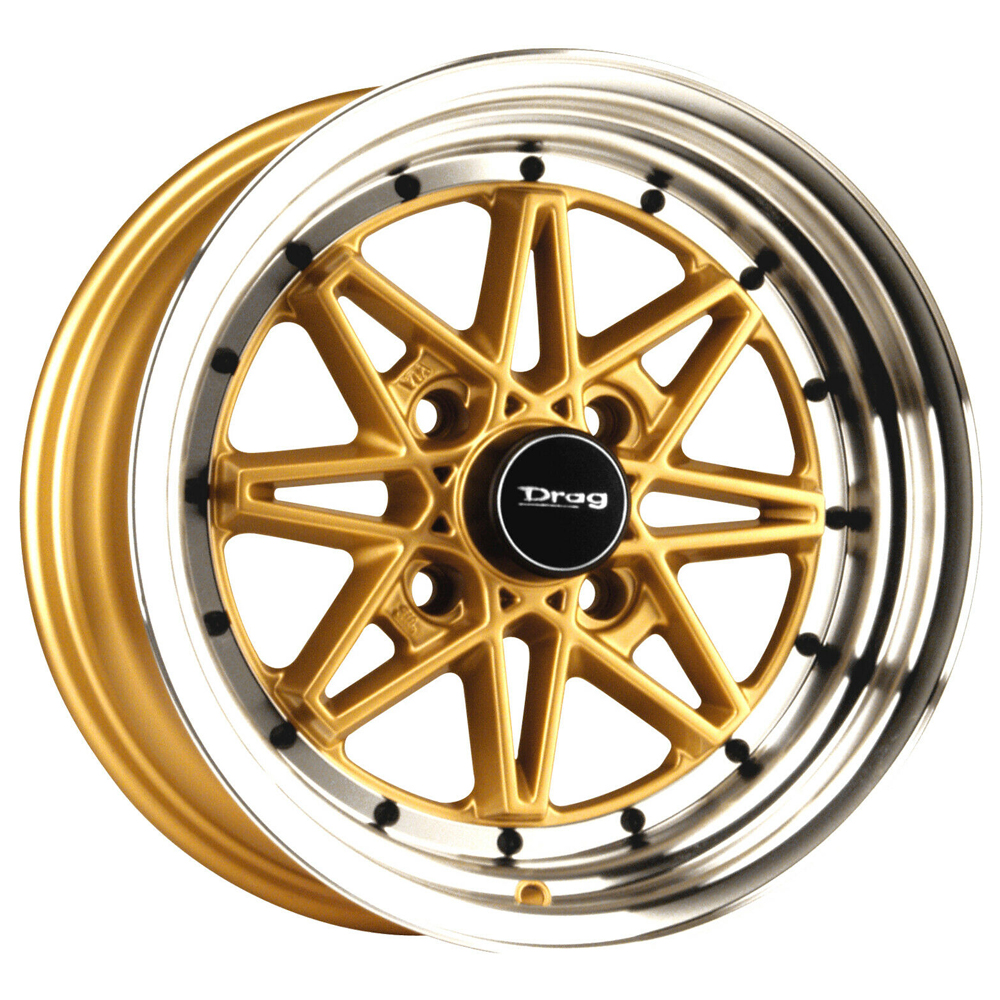 DR20 Gold/Machine Face Rim by Drag Wheels Wheel Size 15x7