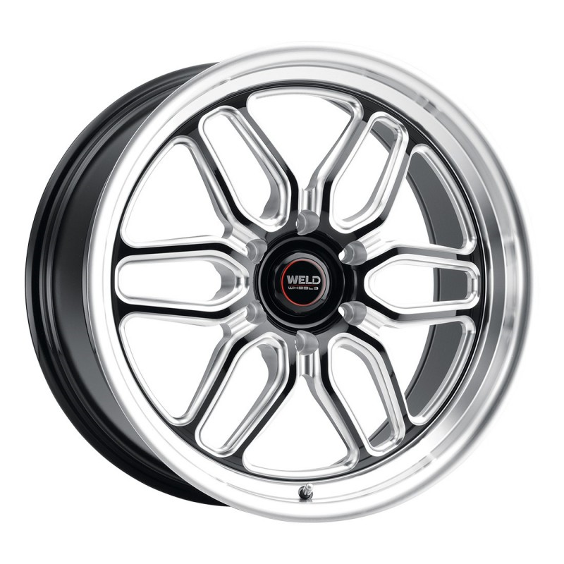 Weld Racing Wheels Laguna 6 Drag S153 Gloss Black Milled Rim Performance Plus Tire