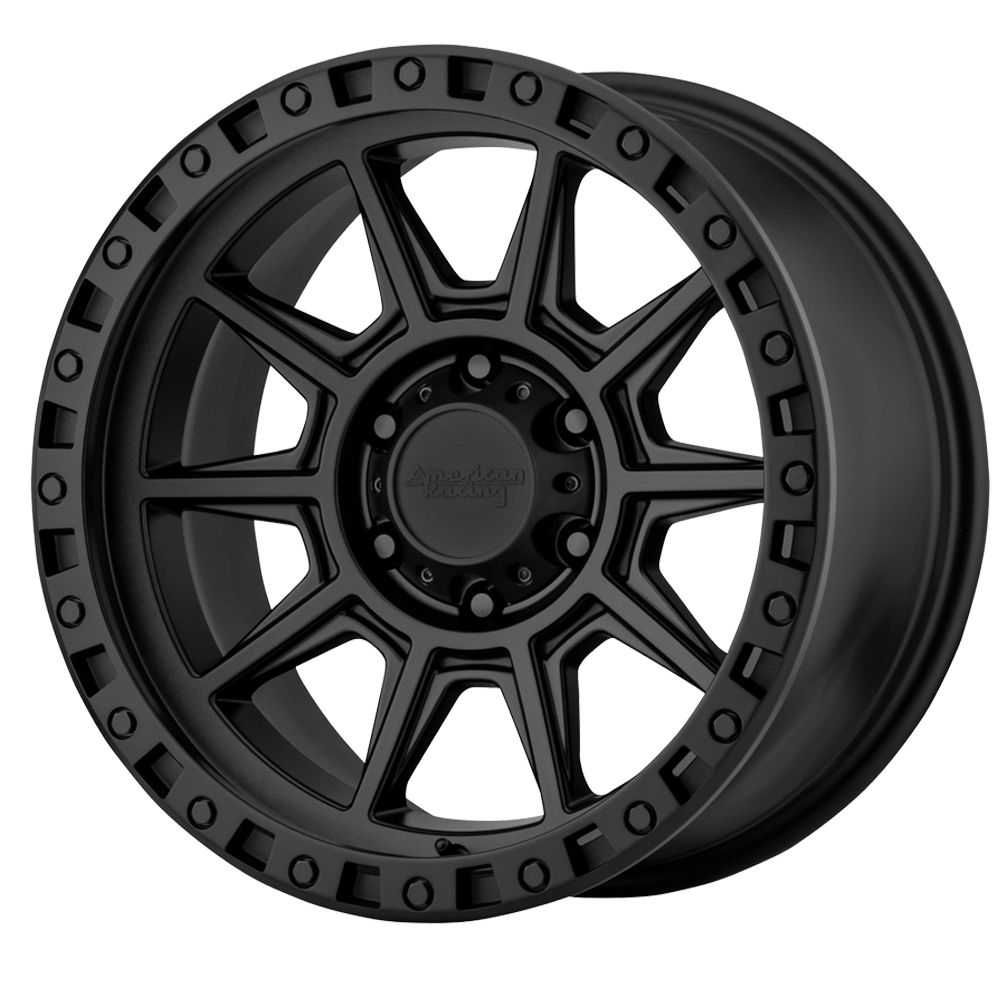 AR202 Black Rim by American Racing Wheels Wheel Size 18x9