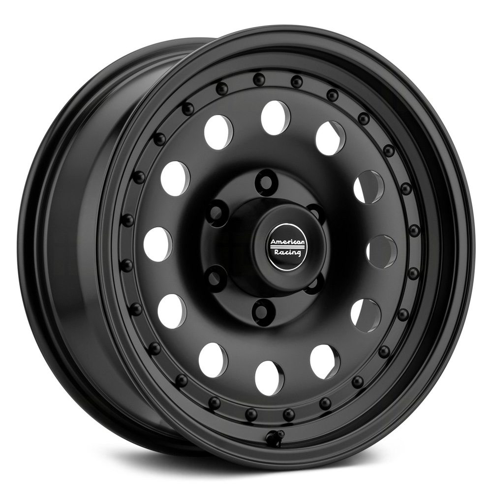 American Racing Wheels AR62 Outlaw II Satin Black Rim Wheel Size 16x7
