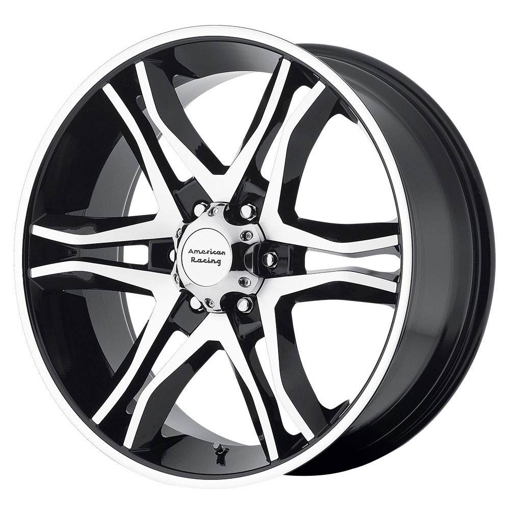 American Racing Wheels AR893 Mainline Gloss Black Machined Rim Wheel