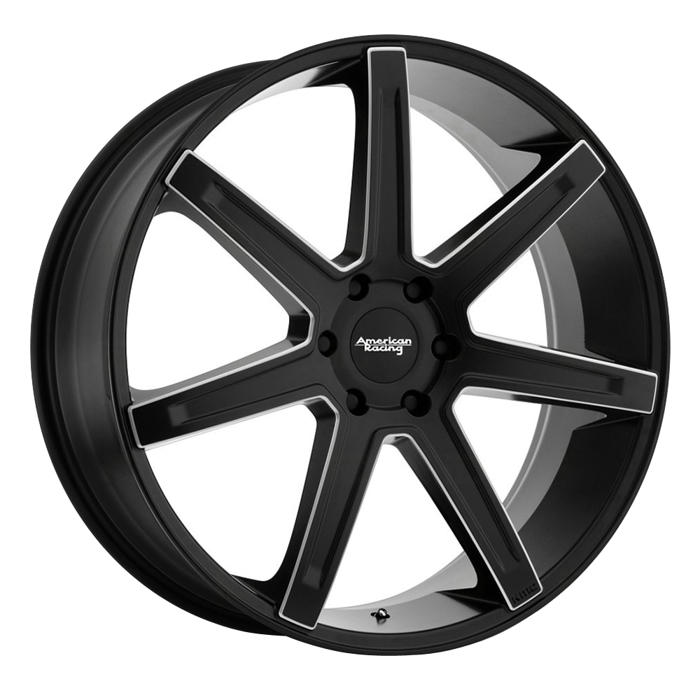 AR938 Revert Satin Black Milled Rim by American Racing Wheels