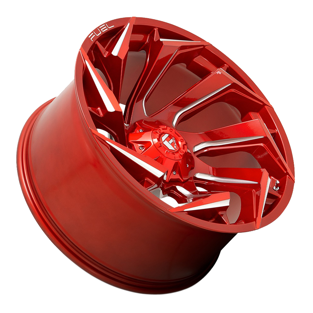 Fuel Wheels Reaction D754 Candy Red Milled Rim Performance Plus Tire