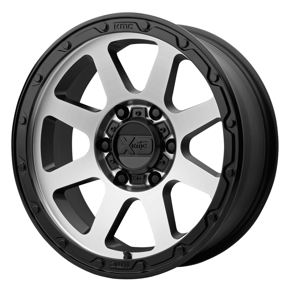XD Series Wheels XD134 Addict 2 Matte Black w/Machined Face Rim