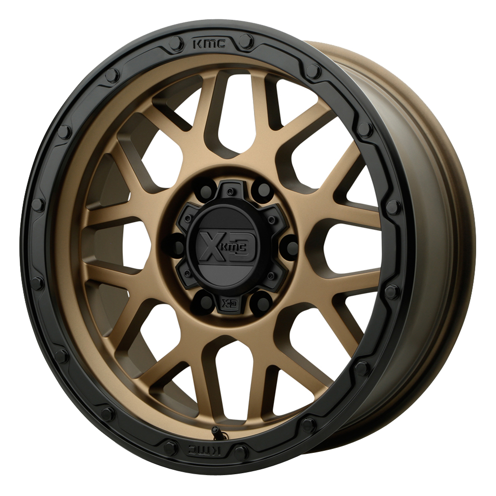 XD Series Wheels XD135 Grenade OR Matte Bronze w/Matte Black Lip Rim