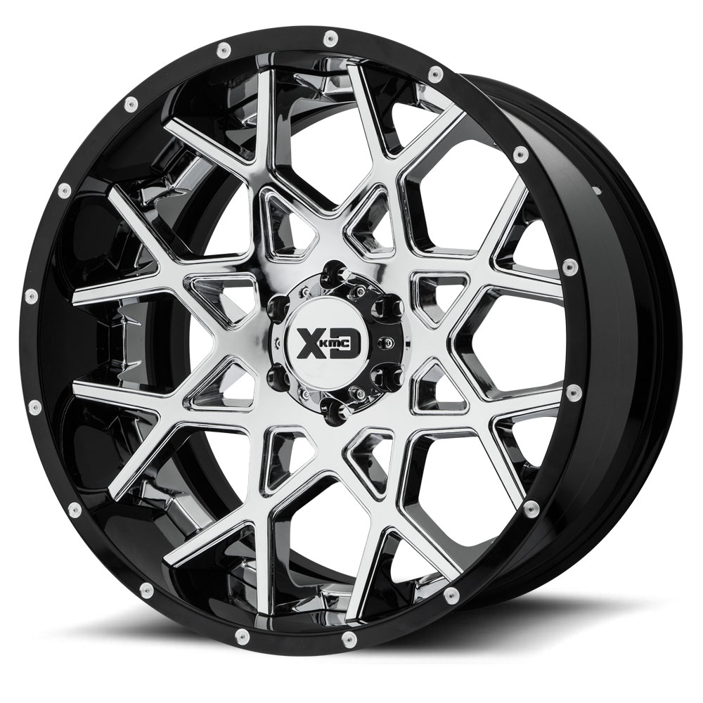 XD203 Chopstix Chrome Center w/Gloss Black Milled Lip by XD Series