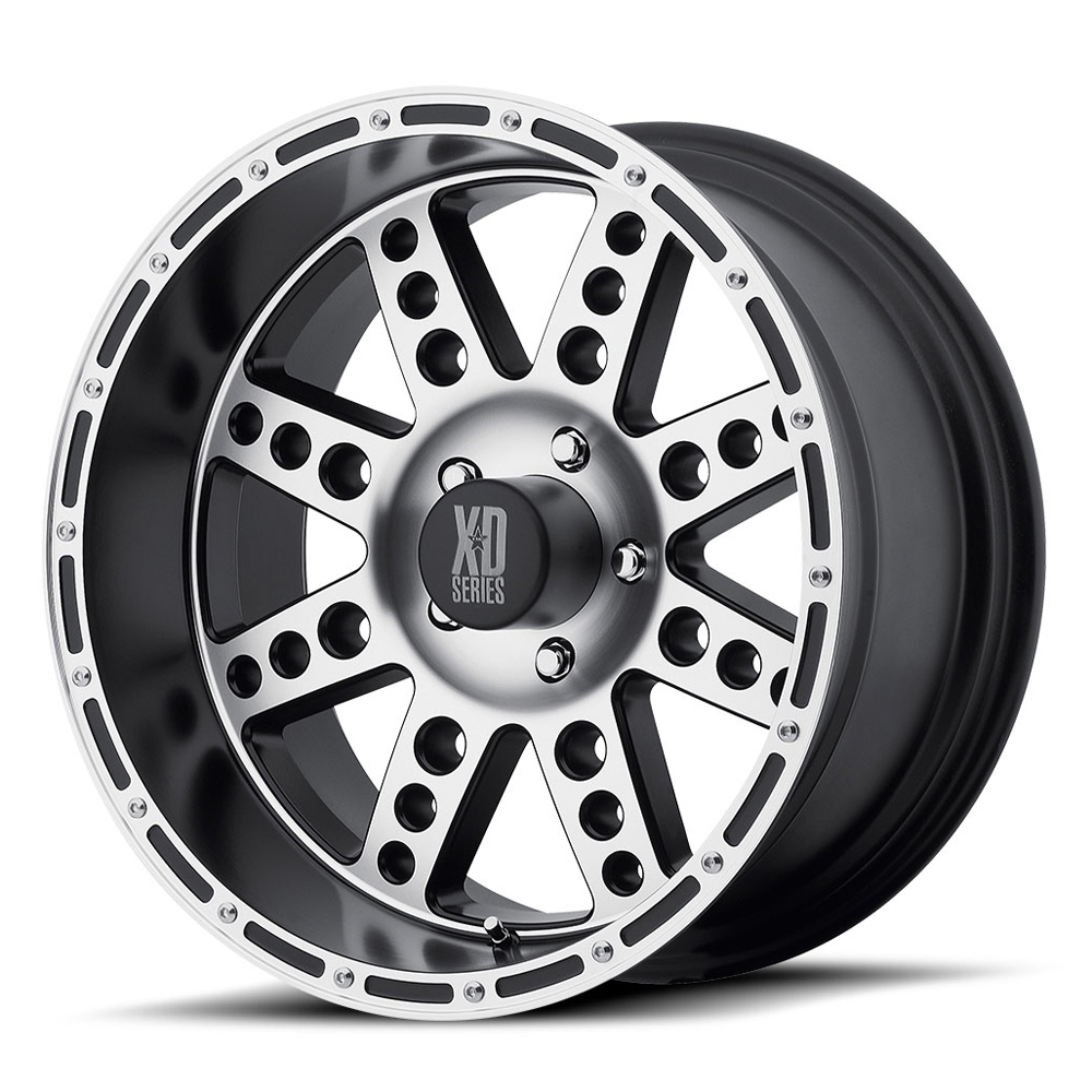 XD766 Diesel Matte Black Machined Rim by XD Series Wheels Wheel Size