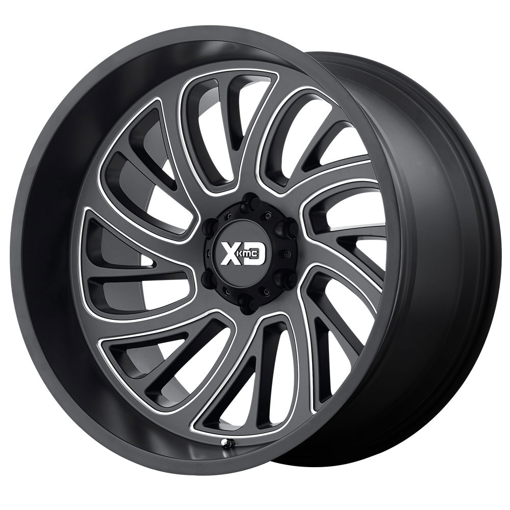 XD826 Surge Satin Black Milled Rim by XD Series Wheels Wheel Size
