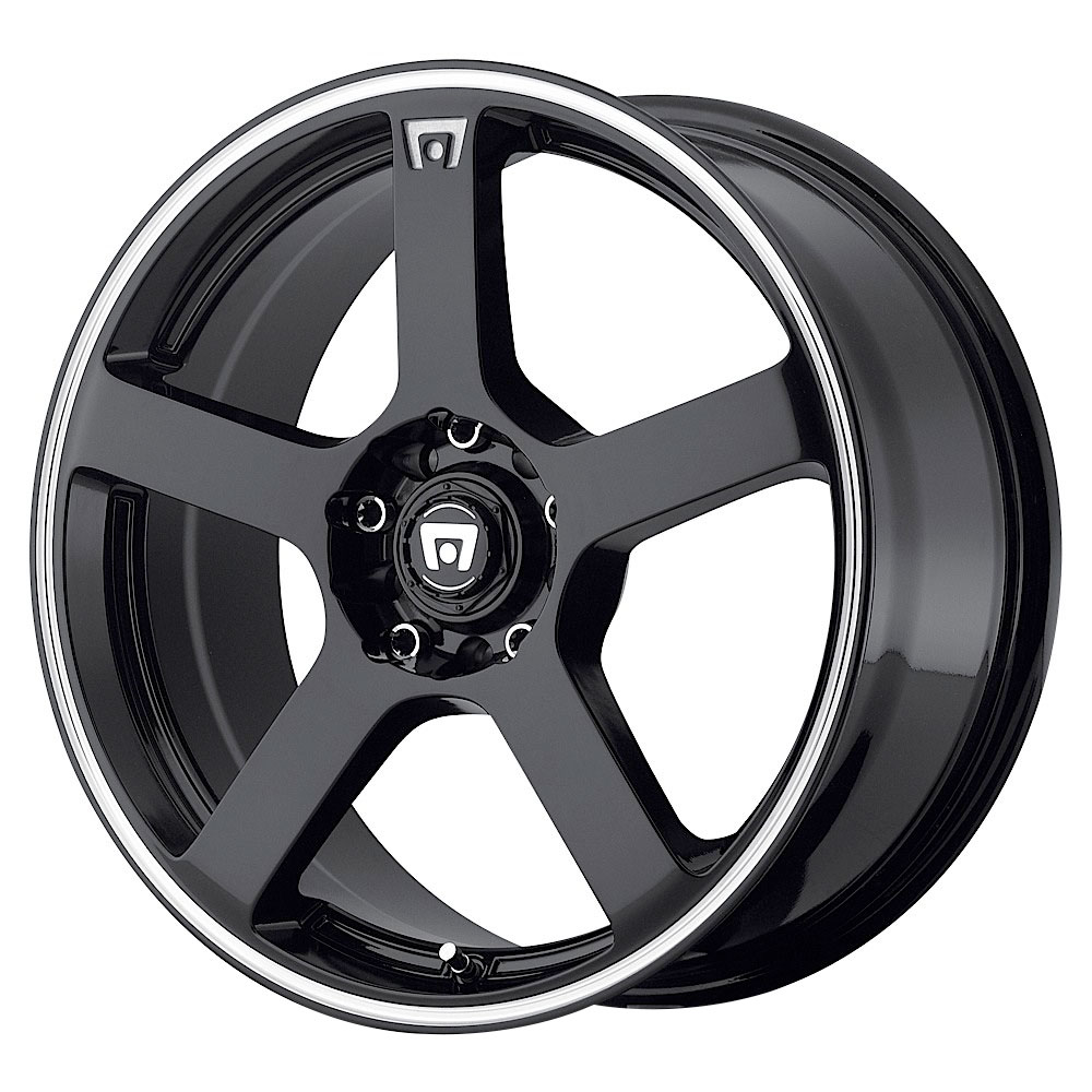 Motegi Wheels MR116 Gloss Black w/Machined Flange Rim Wheel Size 17x7