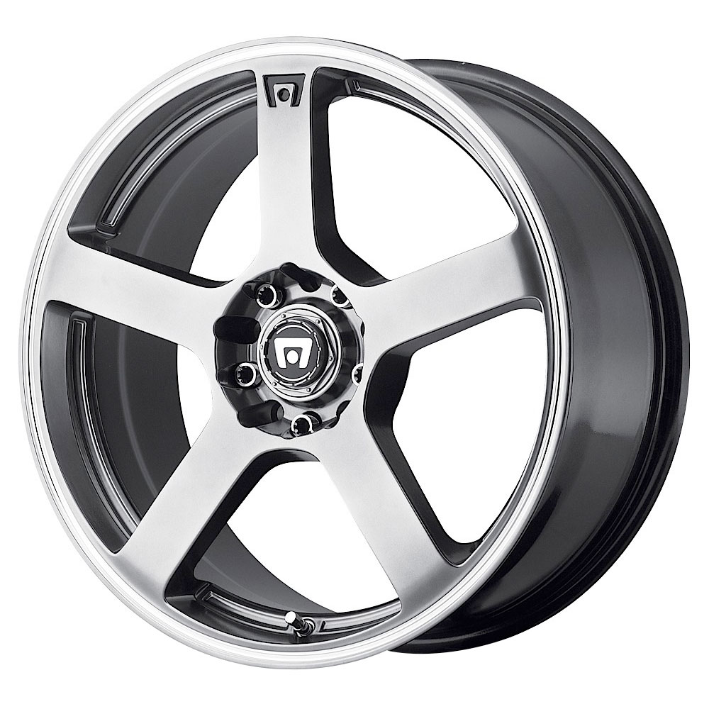 Motegi Wheels MR116 Dark Silver w/Machined Flange Rim Wheel Size 17x7