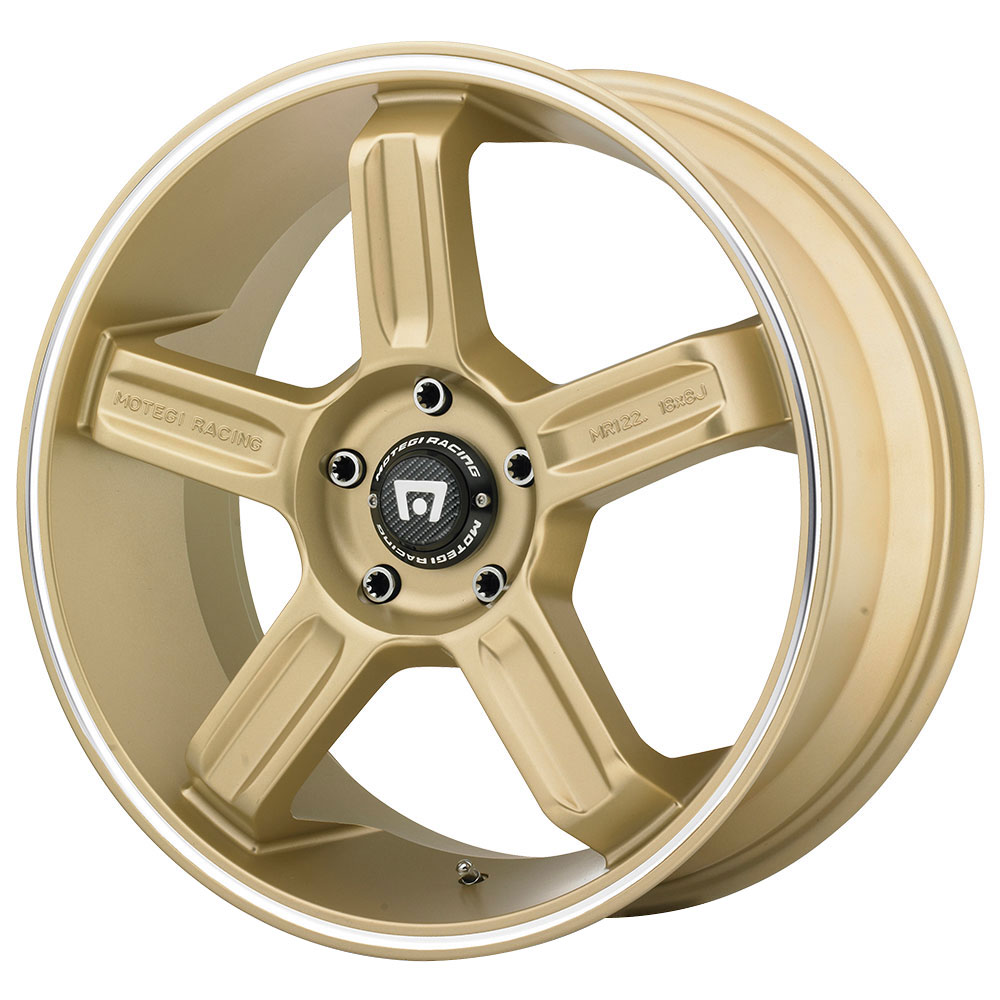 MR122 Gold w/Machined Stripe Rim by Motegi Wheels Wheel Size 17x8