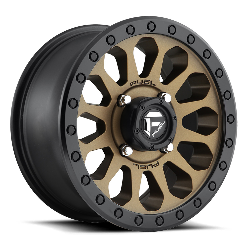 Fuel UTV Wheels Vector D600 Matte Bronze / Black Rim Wheel Size 14x7