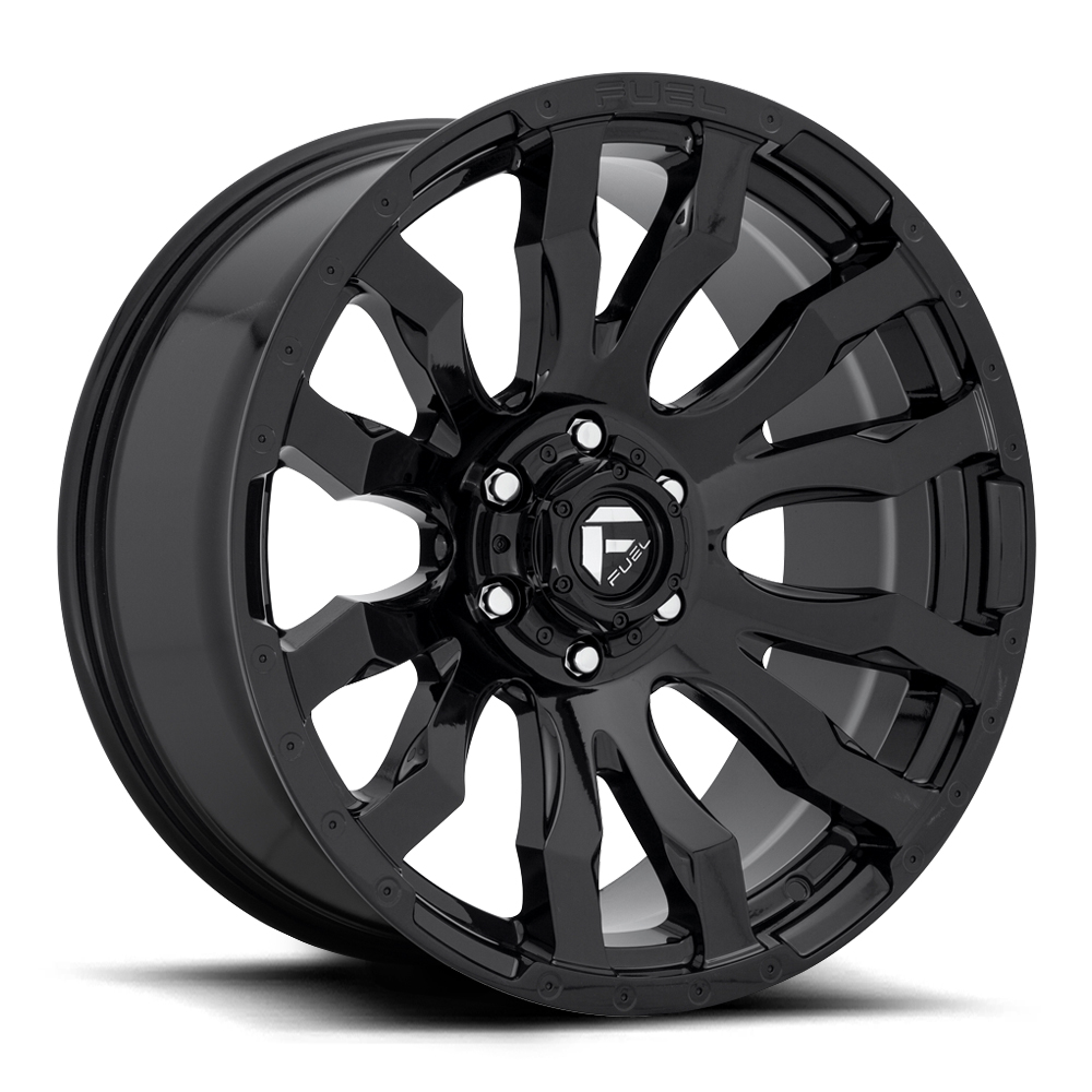 Fuel Wheels Blitz D675 Gloss Black / Milled Rim Performance Plus Tire