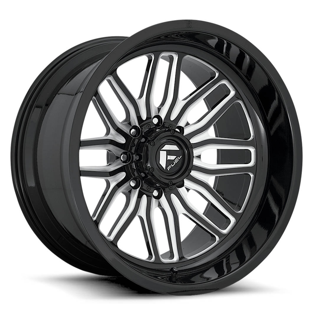 Fuel Wheels FFC66 Gloss Black with Milled Spoke Edges Rim