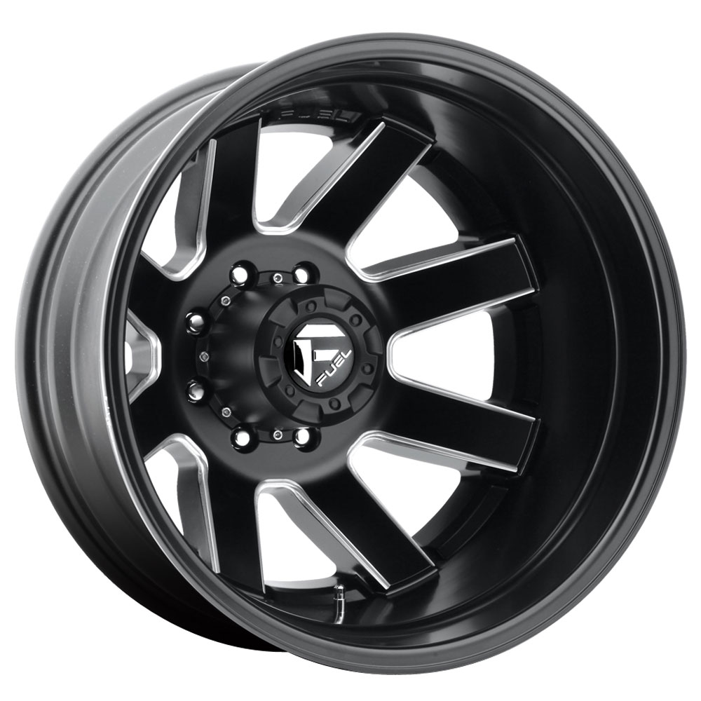 Fuel Wheels Maverick Dually Rear D538 Matte Black Milled Rim