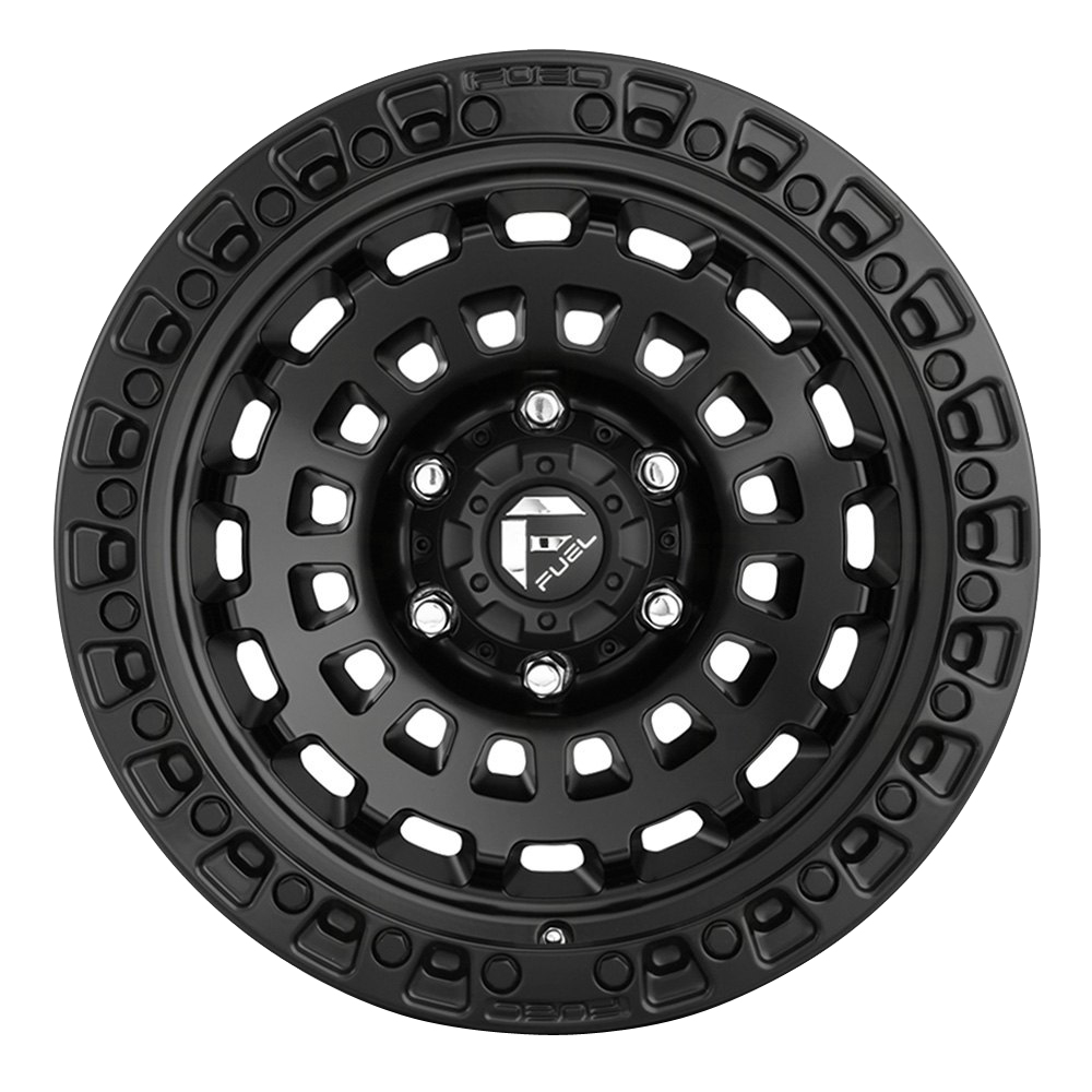 Fuel Wheels Zephyr D633 Matte Black Rim Performance Plus Tire