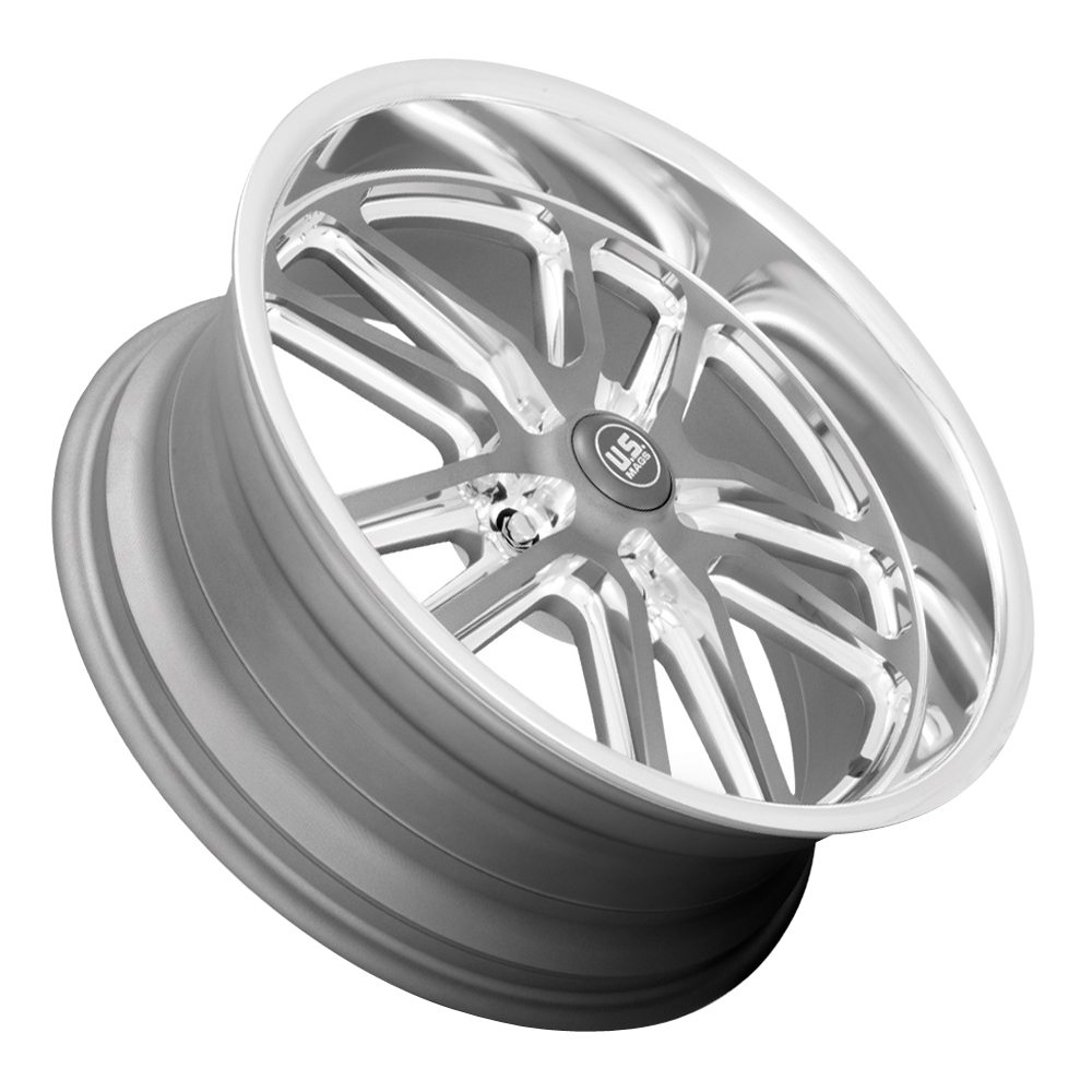 US Mag Wheels U130 Bullet Textured Gunmetal With Milled Edges Rim
