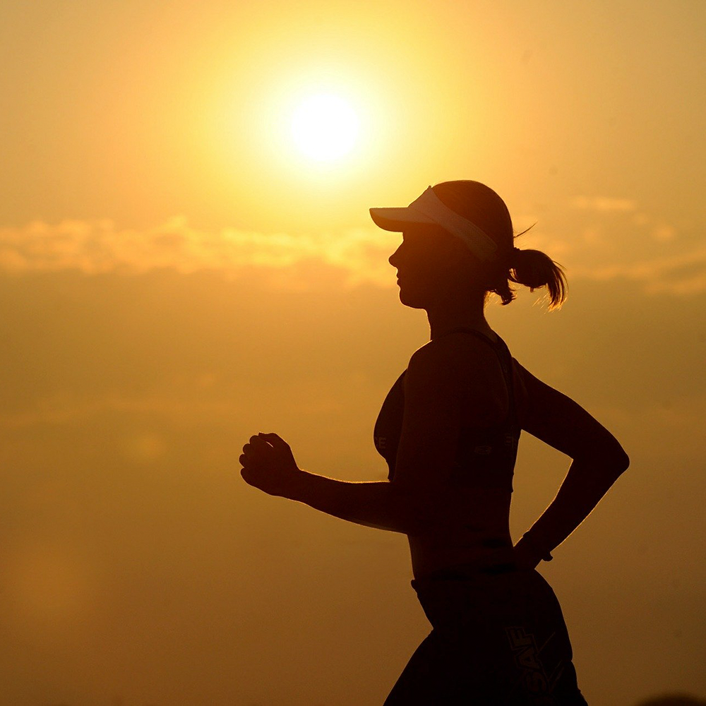 Running Shoes at Sunset