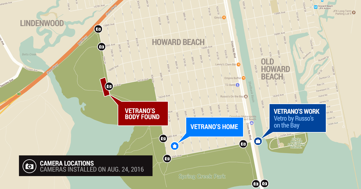 Howard Beach Murder Map