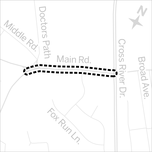 North Fork traffic map
