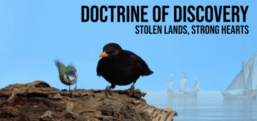 Screenshot of Canadian documentary, Doctrine of Discovery.