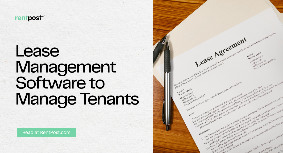 Lease Management Software to Manage Tenants