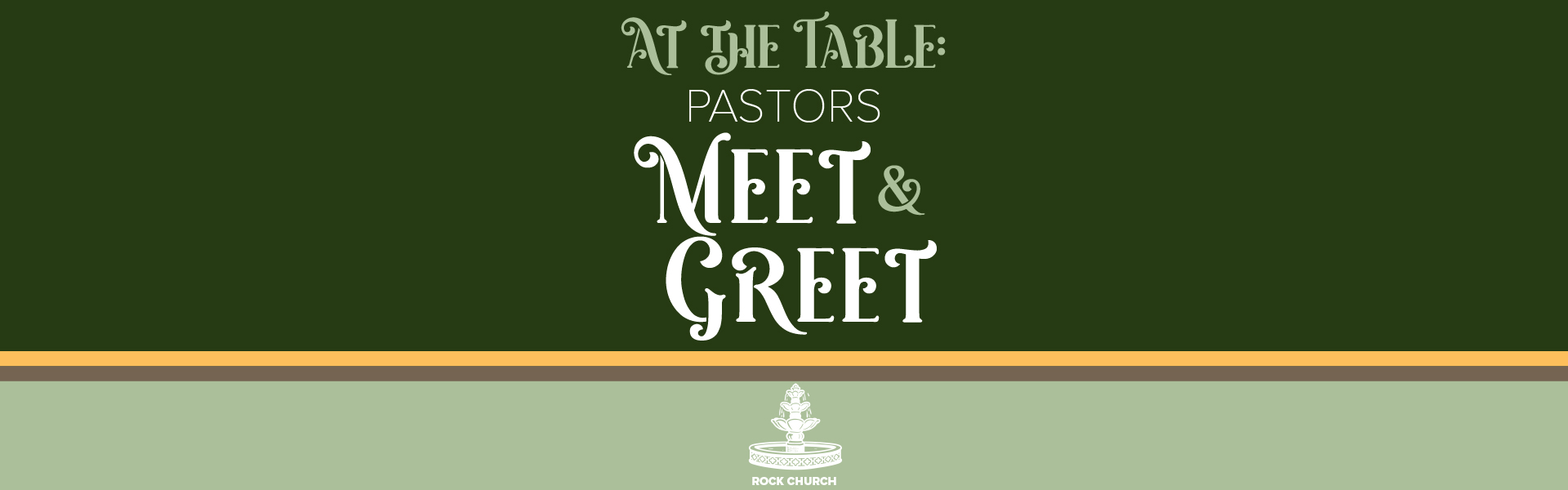 At the Table: Pastors Meet & Greet