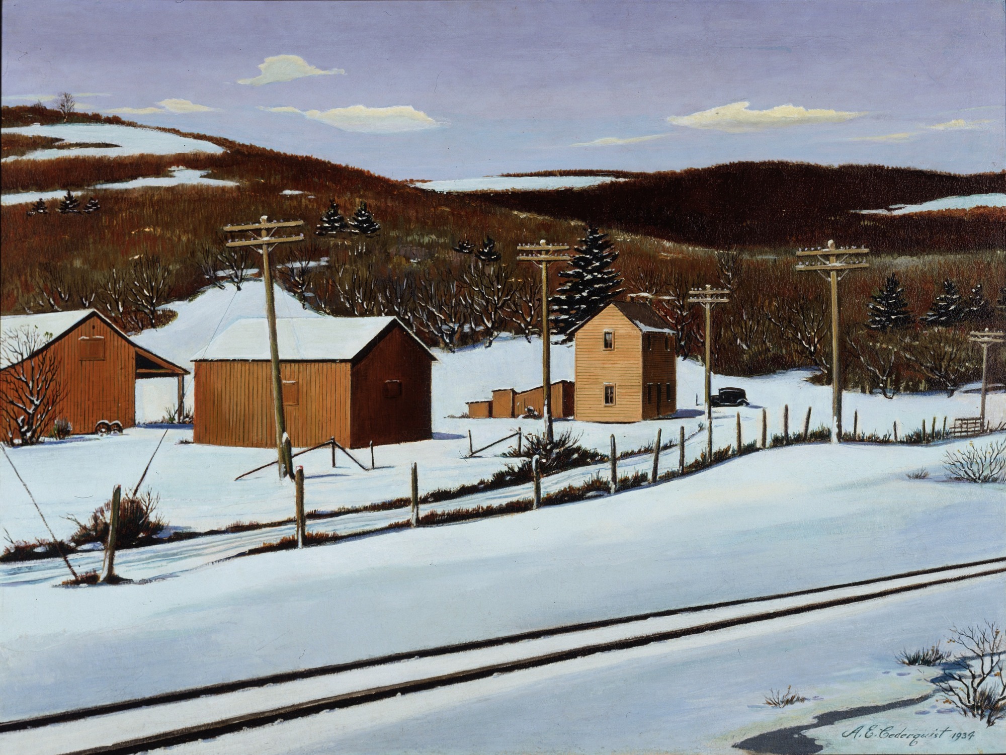 Old Pennsylvania Farm In Winter Smithsonian American Art Museum