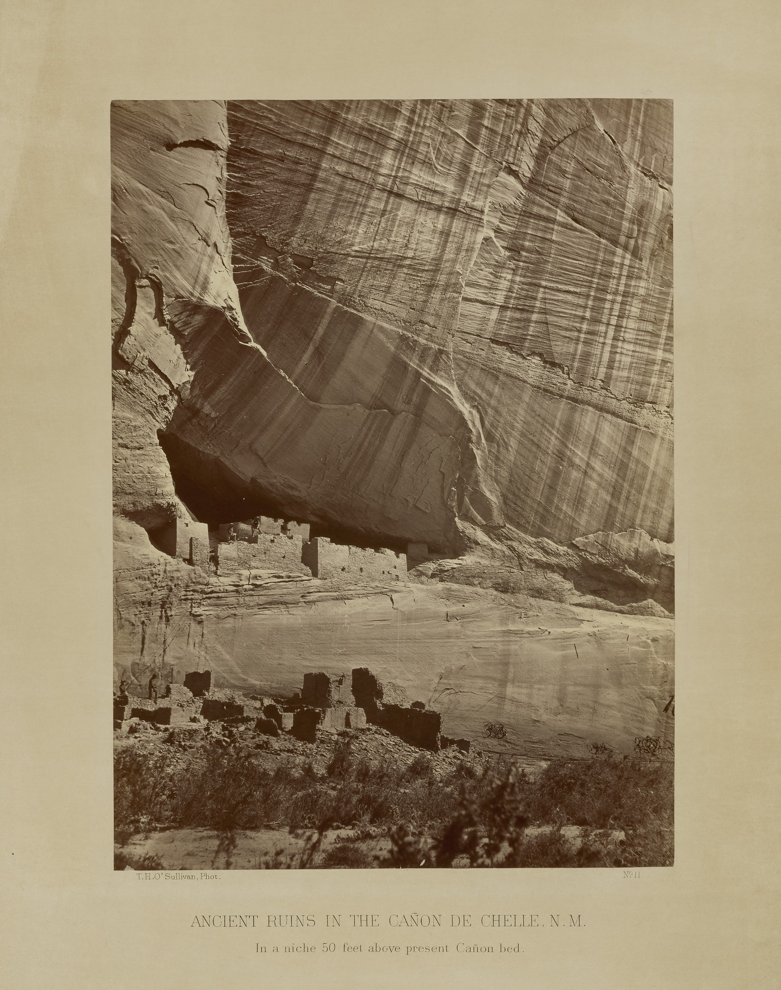 Ancient Ruins In The Canon De Chelle N M No 11 Geographical Explorations And Surveys West Of The 100th Meridian Smithsonian American Art Museum