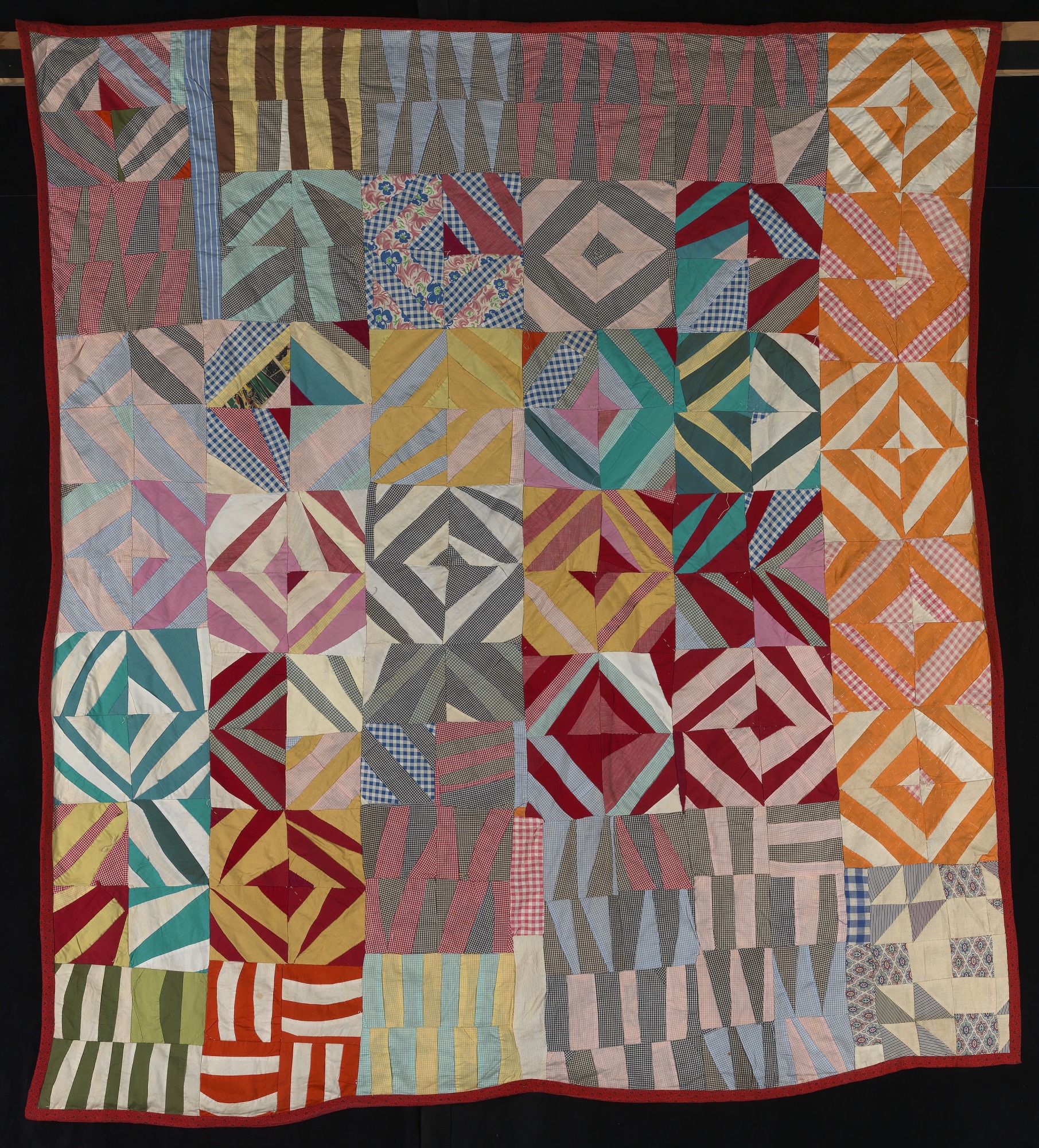 Untitled String Quilt With Diamond Pattern Smithsonian American Art Museum