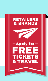 Retailers & Brands - Apply For Free Tickets & Travel