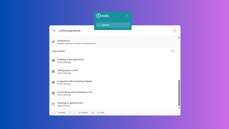 Search Help Guides in Web App