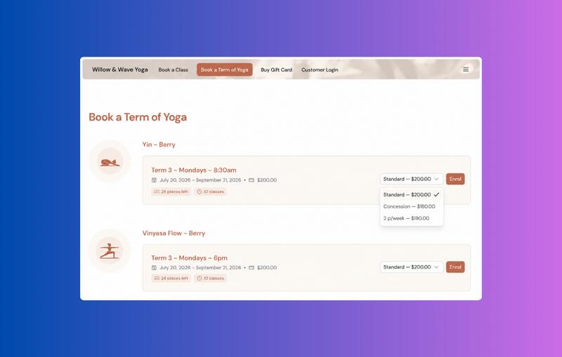 Coming Soon · Courses & Terms!
