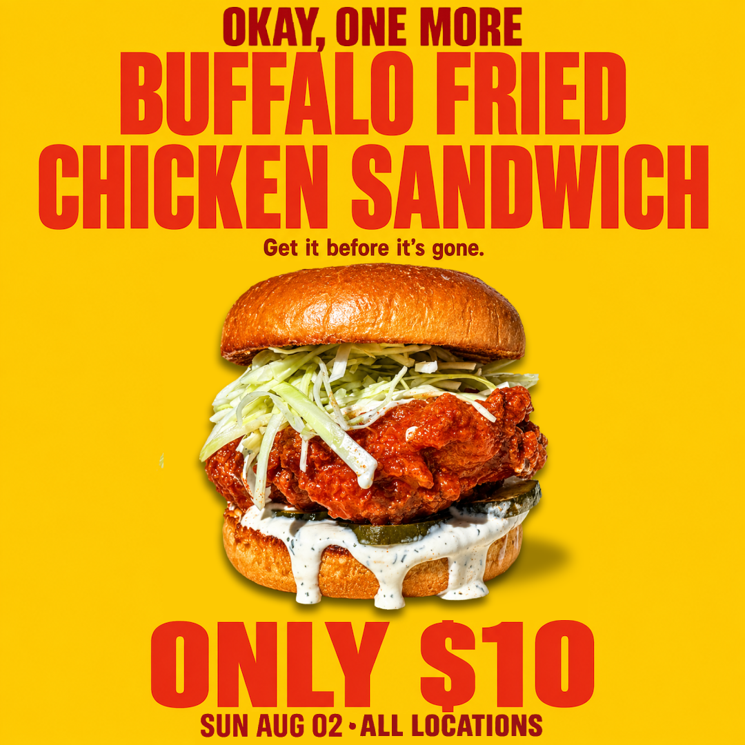 Buffalo Fried Chicken Sandwich — Order Now.