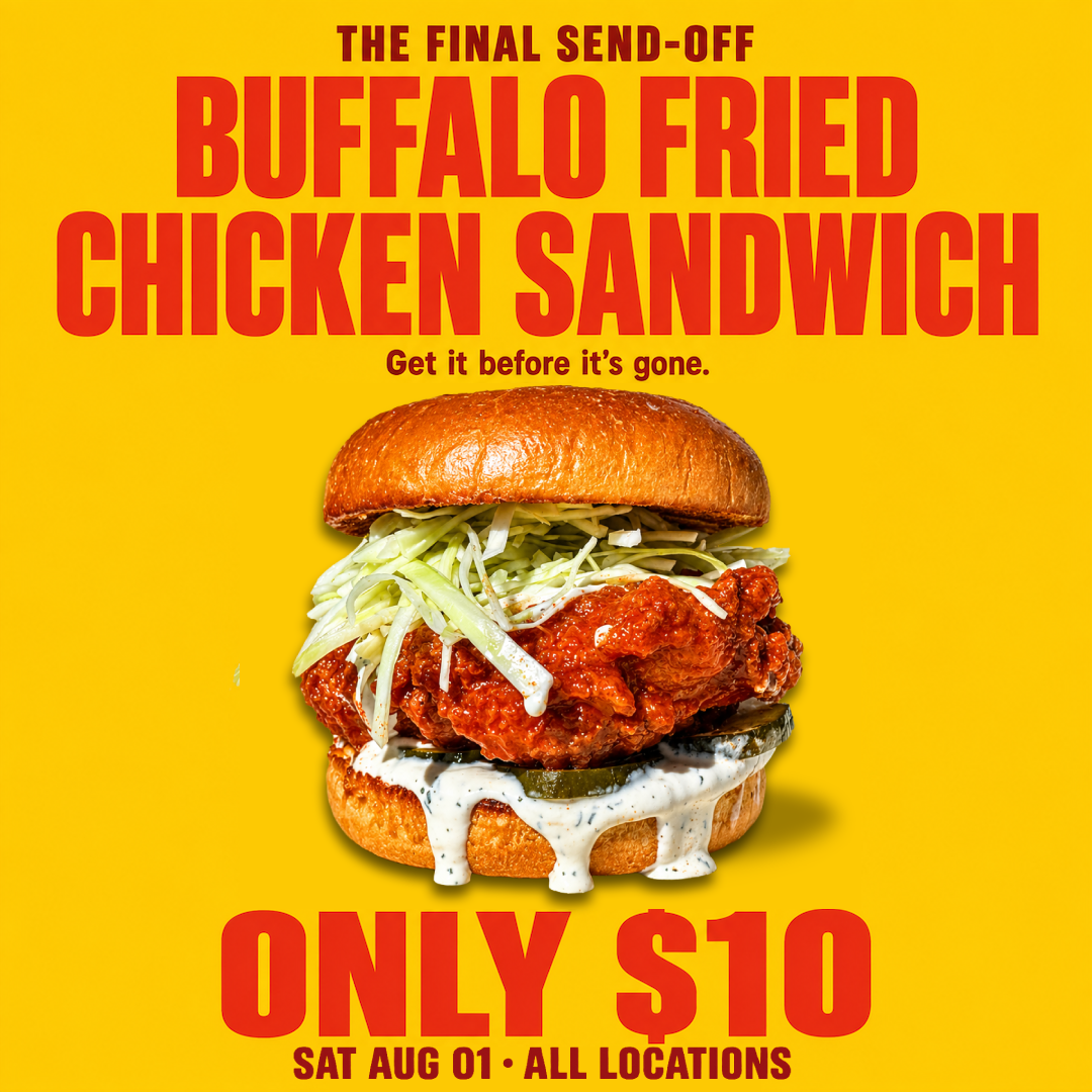 Buffalo Fried Chicken Sandwich — Order Now.