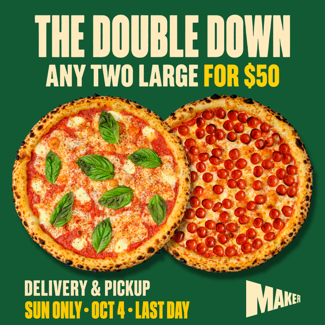 Double Feed — Oct 4 Sunday. Order Now.