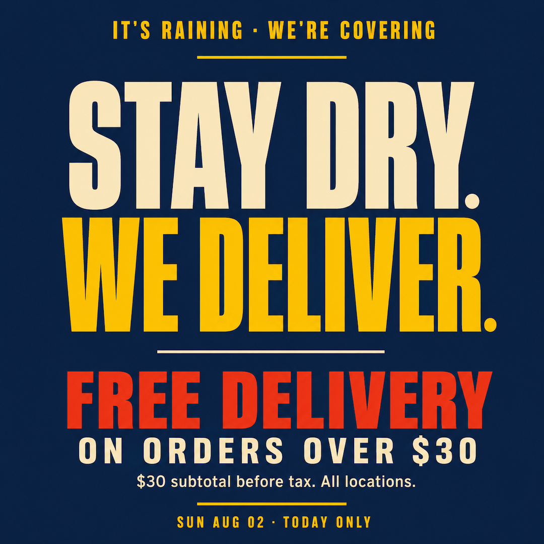 Free Delivery — Order Now.