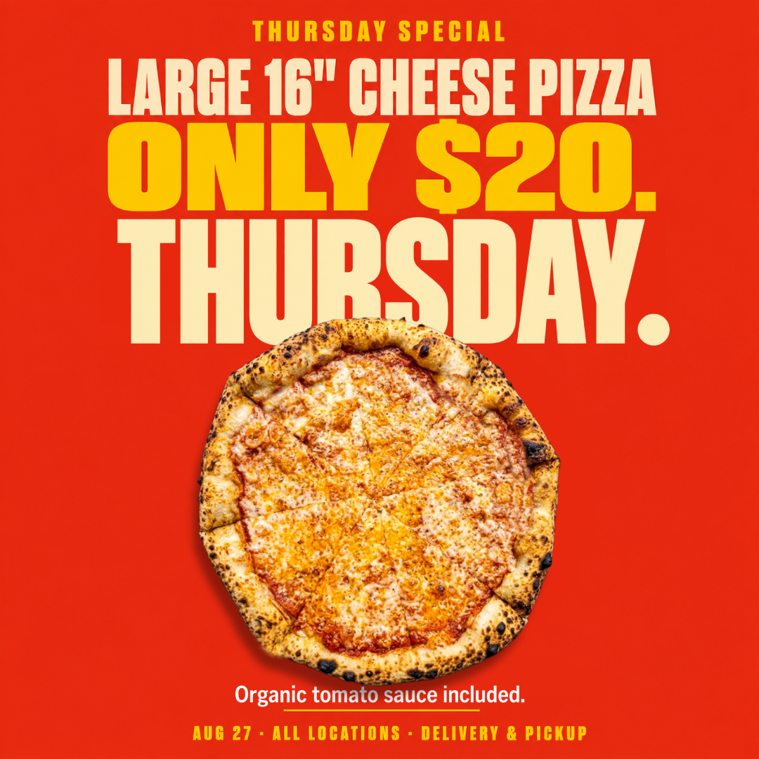 Thursday 20 — Order Now.