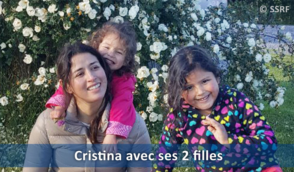 Cristina avec ses 2 filles